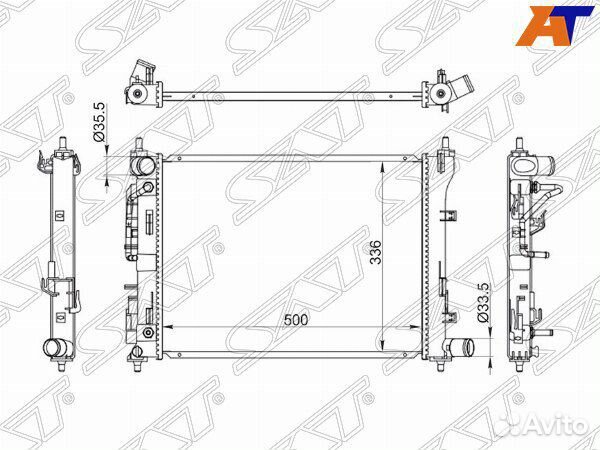 Радиатор hyundai accent