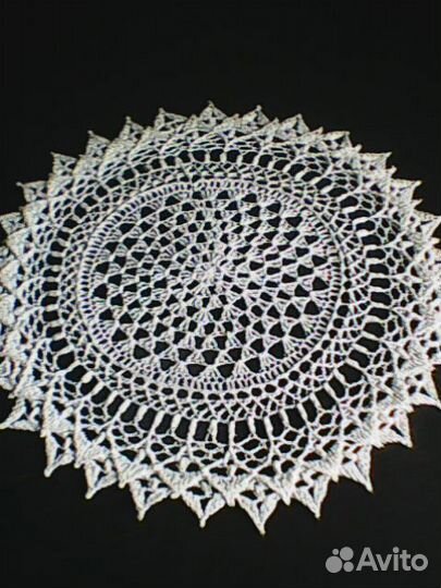 Салфетка интерьерная крючком