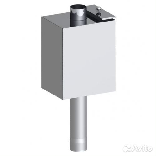 Бак 55л нержавейка (прямоугольный) на трубе Ф115