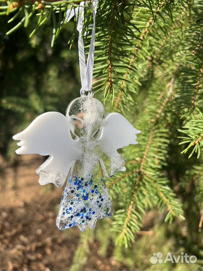 Елочные игрушки из эпоксидной смолы