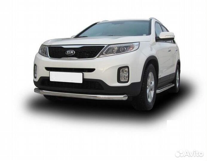 Защита переднего бампера Kia sorento (2013)