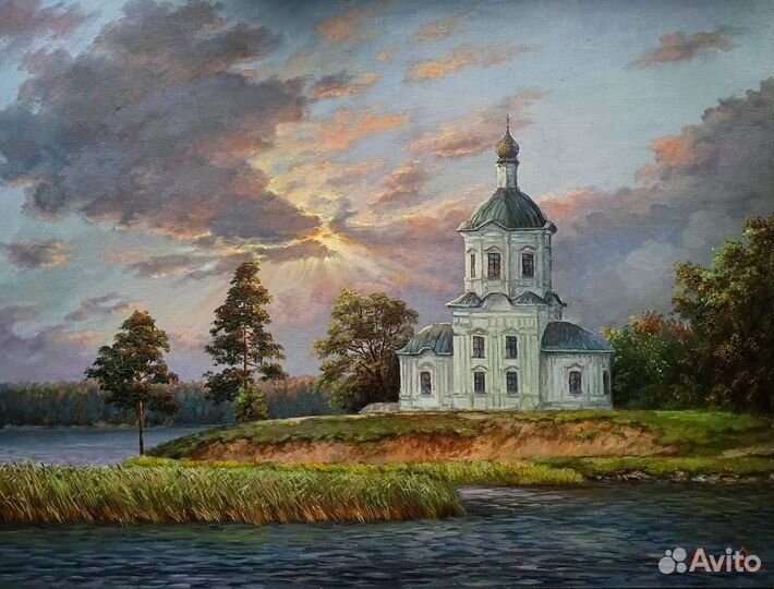 Картины оз.Селигер / маслом