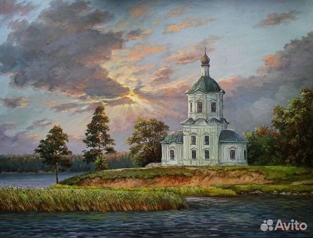 Картины оз.Селигер / маслом