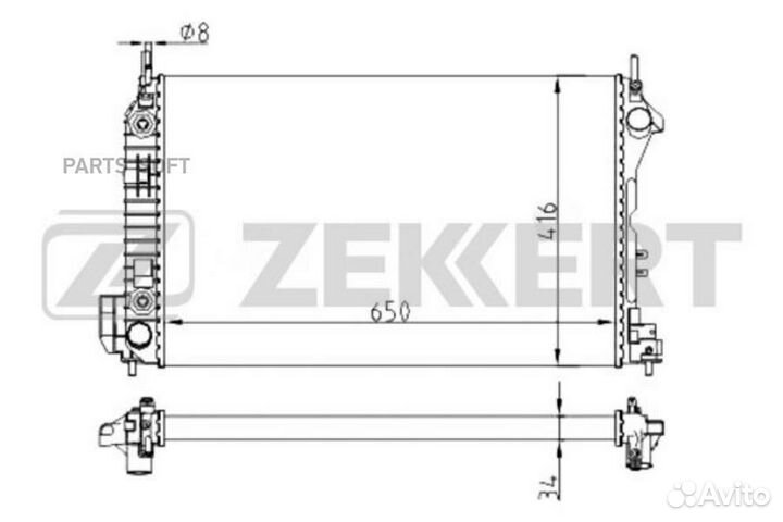 Радиатор охлаждения Форд Mondeo III 04