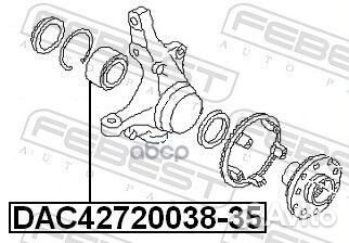 Подшипник ступичный передний (42x72x35x38) (SUB