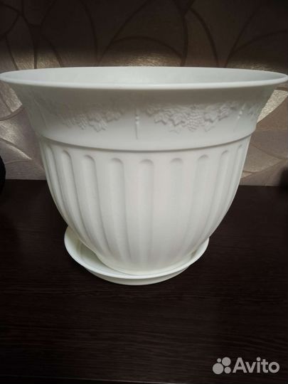 Горшок для цветы пластик
