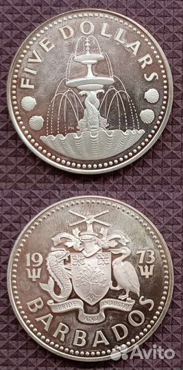 Монеты серебро разных стран