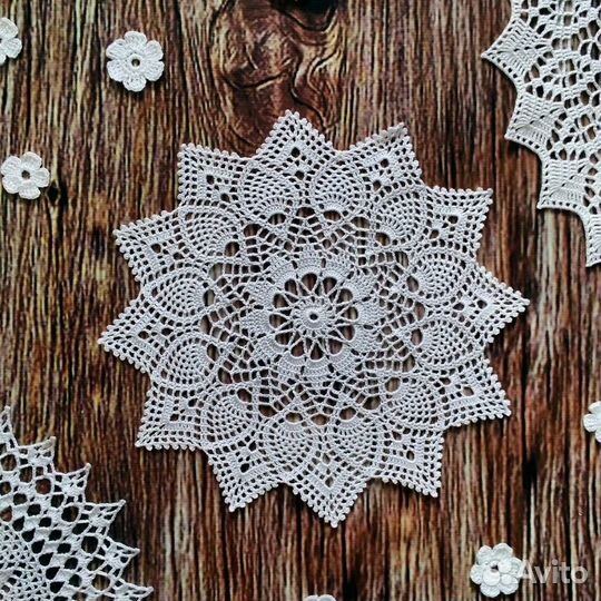 Салфетка ажурная, ручная работа, подарок, новая