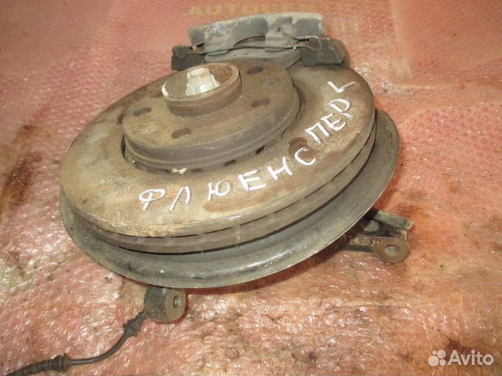 Диск тормозной передний с кулаком Меган 3 Флюенс