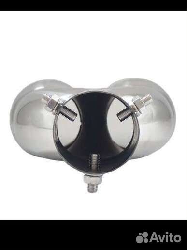 Двойная насадка на глушитель из нержавеющей стали