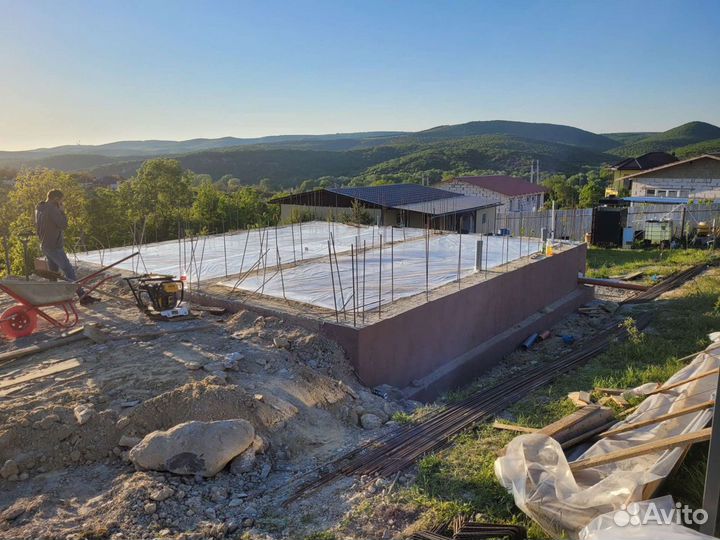 Заливка бетона