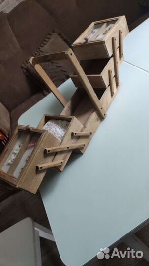 Органайзер деревянный раздвижной для шитья