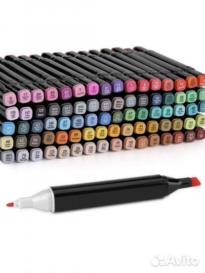 Маркеры Фломастеры для скетчинга 80 штук