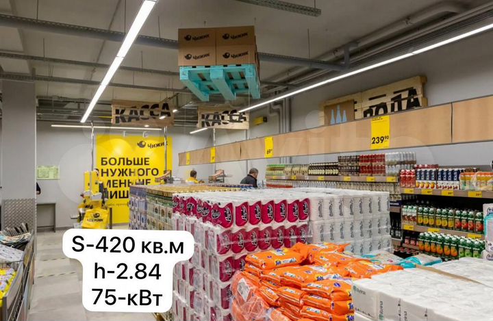 Торговая площадь с федеральным арендатором