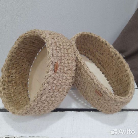 Набор интерьерных эко корзин