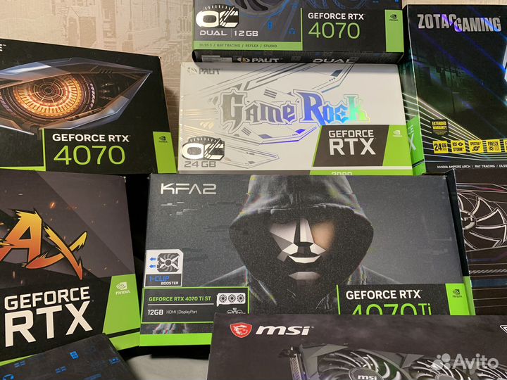 Коробки от видеокарт RTX