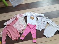 Пакет одежды Боди для девочки 80 h&m и baby go