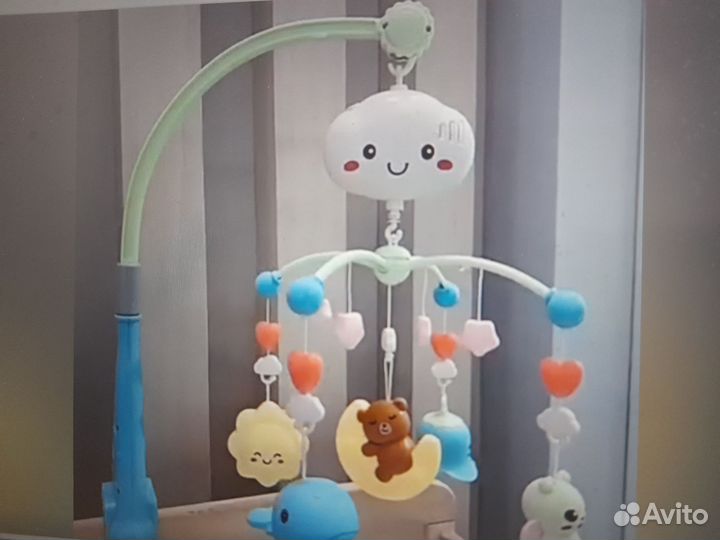Мобиль с ночником, проектором и музыкой