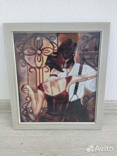 Картина вышитая крестиком ручная работа