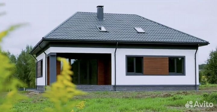 Проект дома готовый 113м2 газобетон