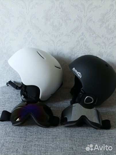 Горнолыжные очки + шлем новые, разные