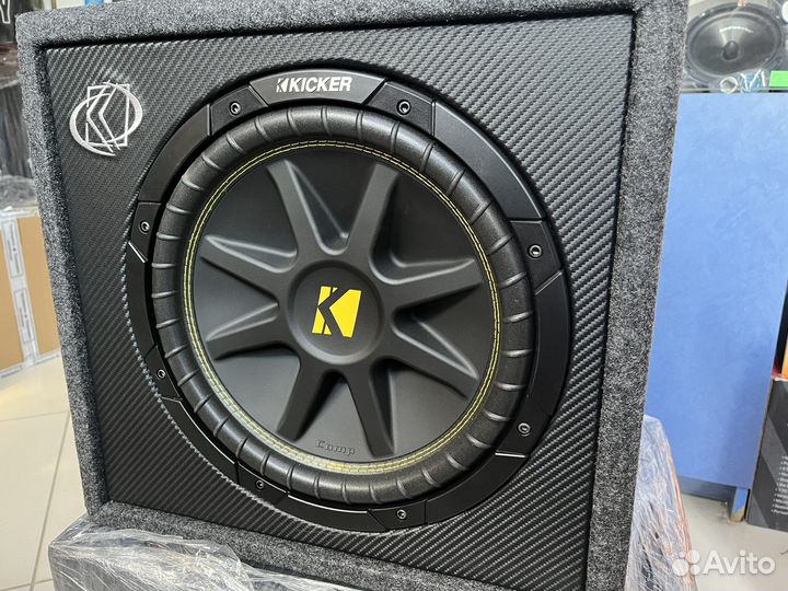 Сабвуфер в заводском корпусе kicker 10VC124