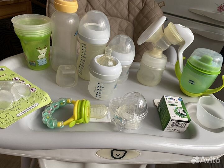 Молокоотсос, бутылочки, поильник, ниблер