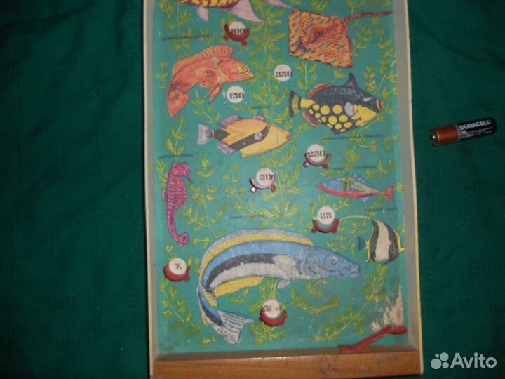 Настольная игра с шариком СССР рыбы на запчасти