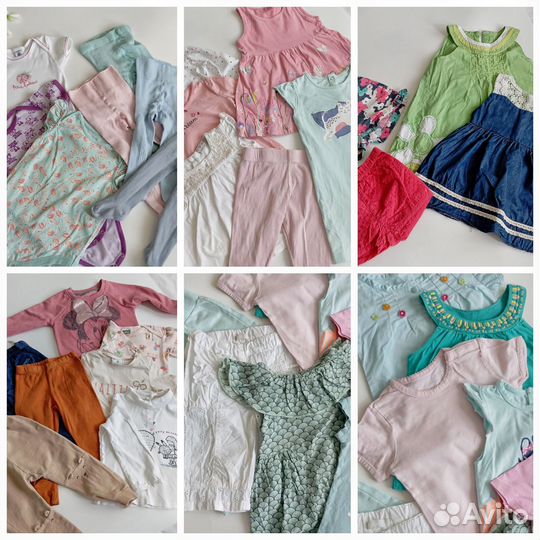 Пакет фирменных вещей 74-86 лето
