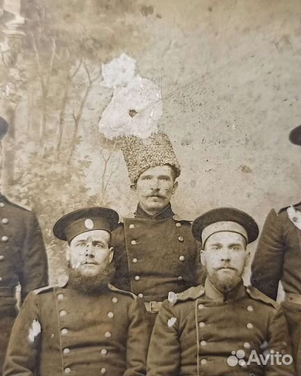 Старинная Фотография Солдат времен Первой Мировой