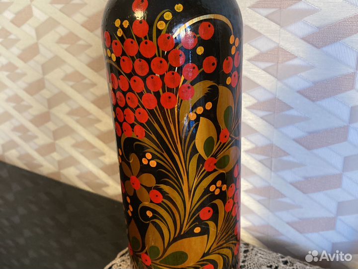 Стеклянные графины СССР Хохлома