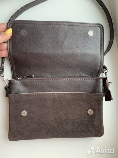 Клатч сумка замша/ экокожа