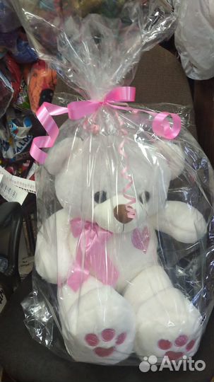 Большой плюшевый мишка 60см новый