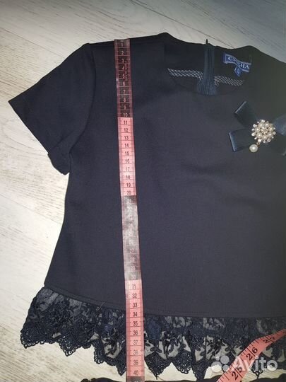 Школьная форма для девочки 128 134 темно синяя