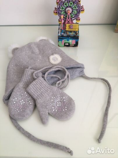 Комплект шапка, варежки Totti