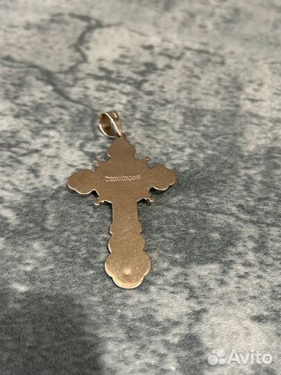 Золотой крестик мужской