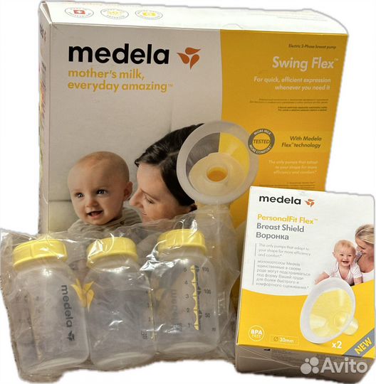 Молокоотсос medela электрический swing flex