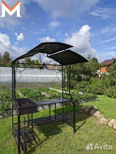 Мангал с крышей