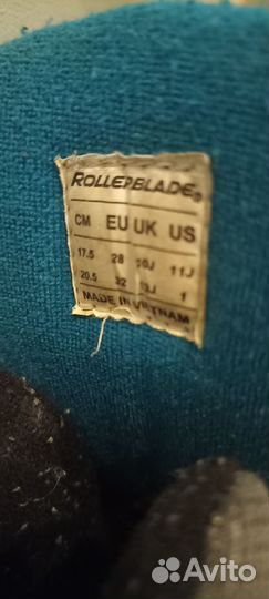 Ролики rollerblade детские 17,5-20, 5