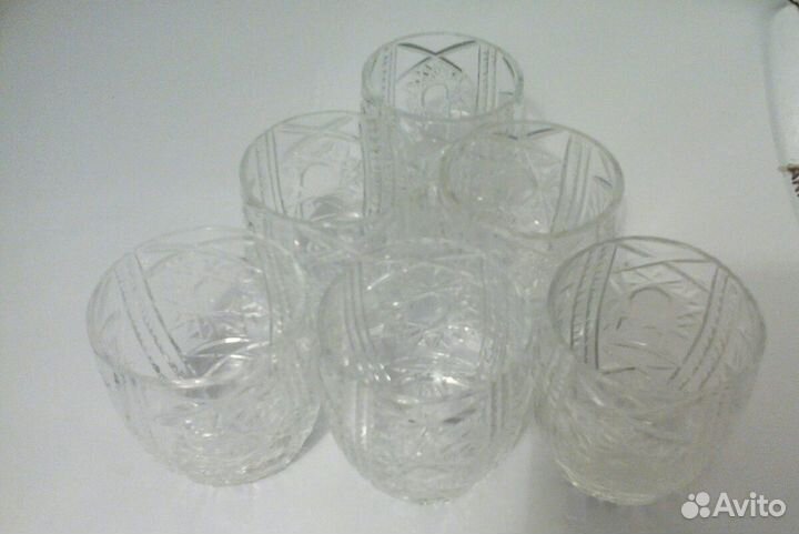 Хрустальные стопки-2 разных вида