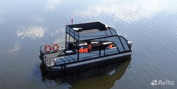 Моторный тримаран понтонный BRO