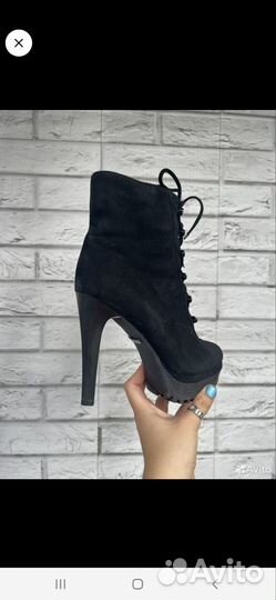 Ботильоны женские зимние 36 размер замшевые