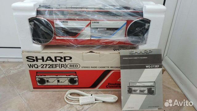 Винтажная магнитола Sharp WQ-272EF,новая