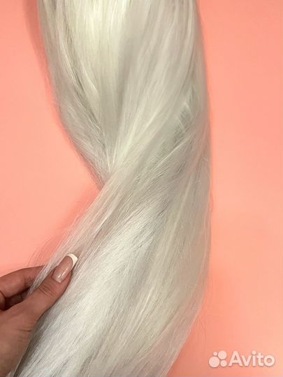 Парик белый блонд