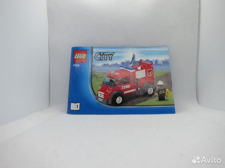 Lego city 7208 пожарная часть