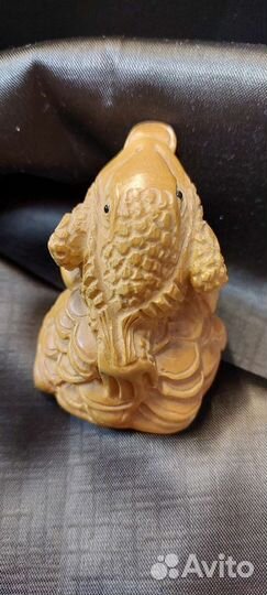 Нецке магическая трехлапая лягушка винтаж