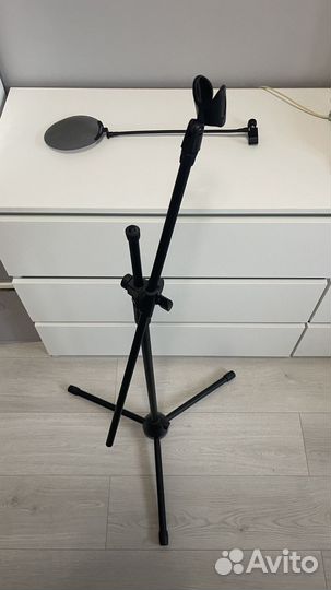 Behringer B-1+Стойка+Попфильтр+Кабель XLR