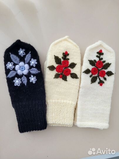 Варежки зимние женские новые