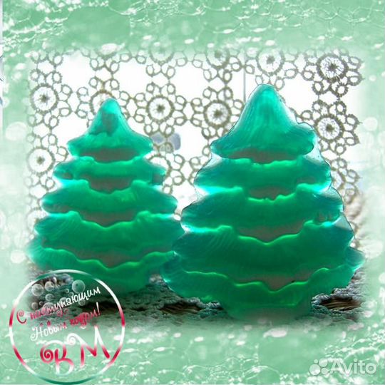 Мыло ручной работы с еловым ароматом