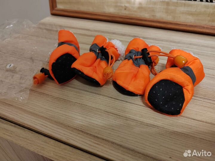 Тёплые ботиночки для собак мелких пород